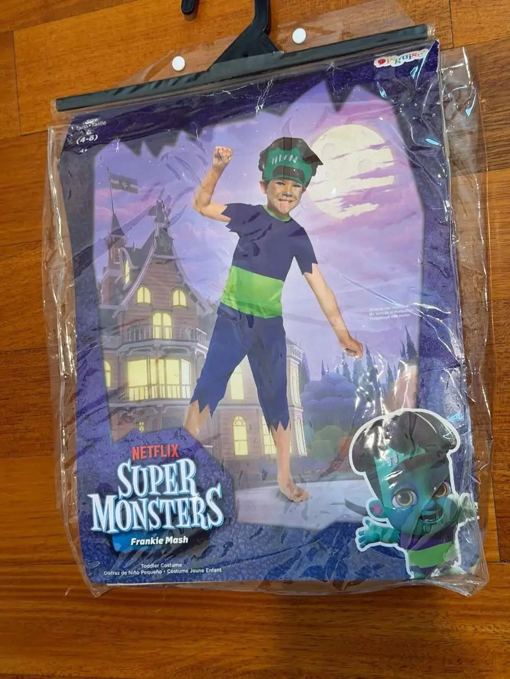 Disguise Super Monsters Frankie Mash Toddler Costume Size 4-6
